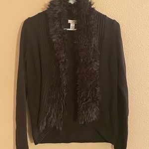 Chico’s Fur Lined Cardigan